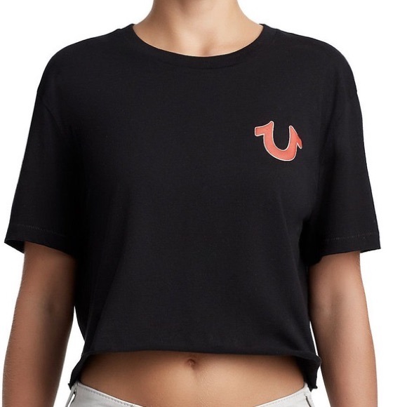 True Religion Cropped Logo Tee - Picture 5 of 5